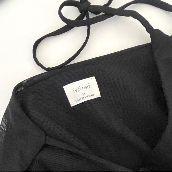 Aritzia Wilfred Winona Dress Size M Black - Picture 10 of 12